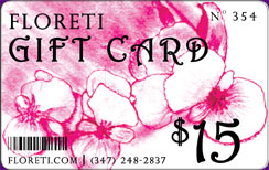Sample Floreti Gift Card